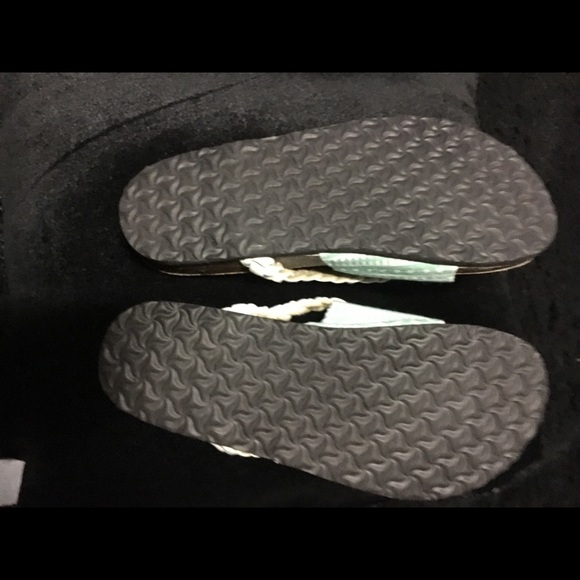 NWOT Muk Luk Blue Slip On Sandals - Picture 6 of 6